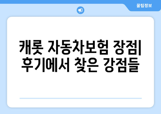 캐롯 자동차보험, 후기 기반 장단점 분석 가이드| 가입 전 꼭 확인해야 할 정보 | 캐롯, 자동차보험, 장점, 단점, 후기, 가입 가이드