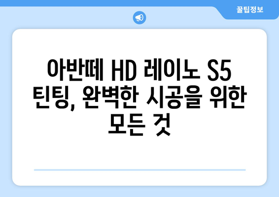 아반떼 HD 레이노 S5 틴팅| 완벽한 시공 가이드 | 자동차 틴팅, 레이노 S5, 아반떼 HD, 썬팅