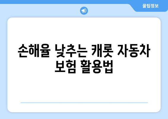 캐롯 자동차 보험 내 과실 계산| 꼭 알아야 할 핵심 내용과 유리한 조건 활용 가이드 | 자동차 보험, 과실 비율, 보상, 보험료, 손해율