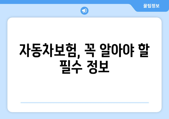 신규 자동차보험 가입? 현대해상 vs 캐롯, 꼼꼼 비교 분석 | 자동차보험 추천, 보험료 비교, 가입 팁