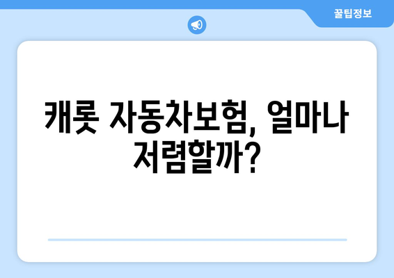 캐롯 자동차보험 후기 & 고객센터 활용 문제 해결 가이드 | 보험료 비교, 가입 후기, 고객 지원, 문제 해결 팁