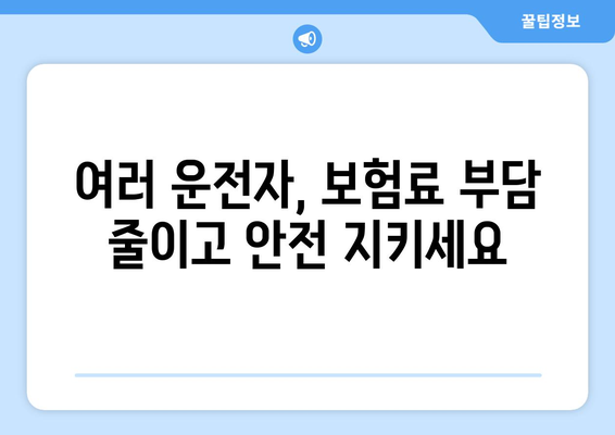 보조 운전자 기능으로 여러 운전자 안전하게 보장하는 방법 | 자동차 보험, 운전자 보험, 다중 운전자