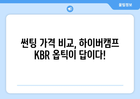 부산 하이버캠프 KBR 옵틱 썬팅, 합리적인 가격으로 만나보세요! | 썬팅 추천, 가격 비교, 시공 후기