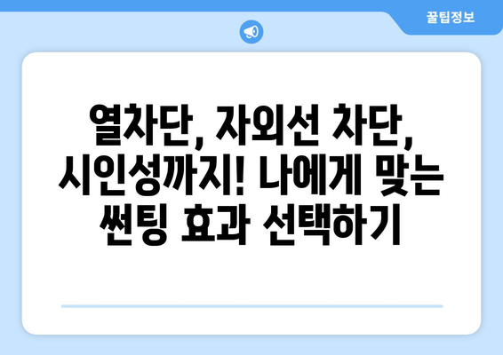 자동차 썬팅 필수 가이드| 필요성, 주의 사항, 그리고 효과적인 선택 | 썬팅, 자동차, 열차단, 자외선 차단, 시공, 비용