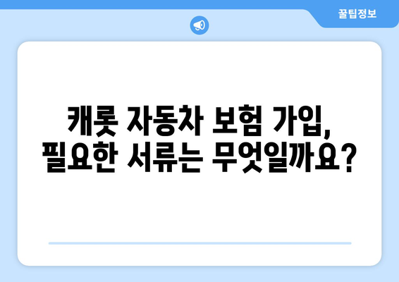 캐롯 자동차 보험 가입 완벽 가이드| 절차, 서류, 후기 & 고객 경험 | 캐롯, 자동차보험, 가입, 서류, 후기, 고객 경험