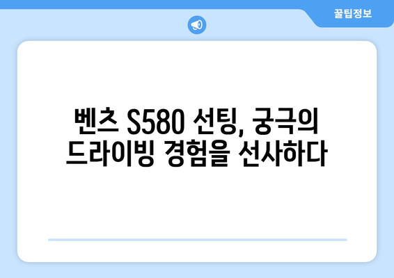 벤츠 S580에 완벽한 클래스를 더하다| 고급 자동차 선팅 가이드 | 벤츠 S580, 자동차 선팅, 틴팅, 프리미엄